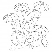 Beach Umbrella Pano