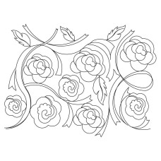 Ribbon Roses 01 Pano Pattern