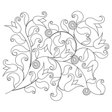 Fanciful Tulip Pano 01 Pattern