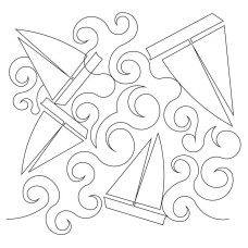 Sailboat Pano 03 Pattern