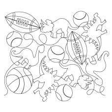 Dinosaur Sports Pano 01 Pattern