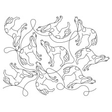 Coon Dog Pano 01 Pattern