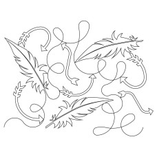 Arrows Bird Feathers Pano 1