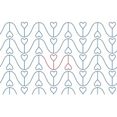 Groovy Hearts Stitching Pattern