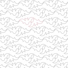 Bat E2E Longarm Pattern Standard Priced Pattern, Bat E2E Longarm pattern. This is an edge to edge quilt stitching pattern